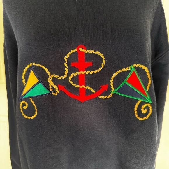 Triples navy nautical sailing sweatshirt - Picture 3 of 10